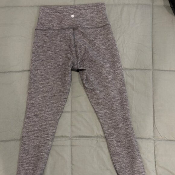 Lululemon Heather Gray High Rise 28" Size 8 - Picture 2 of 7